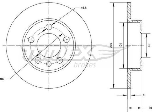 TOMEX brakes TX 70-01 - Тормозной диск parts5.com