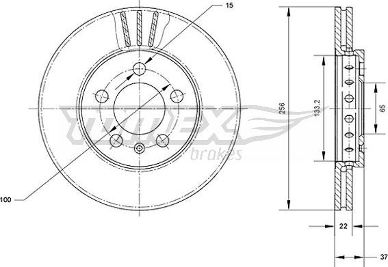 TOMEX brakes TX 70-03 - Тормозной диск parts5.com