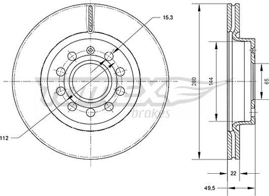 TOMEX brakes TX 70-30 - Тормозной диск parts5.com