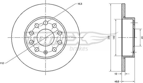 TOMEX brakes TX 70-79 - Тормозной диск parts5.com