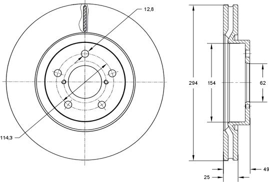 TOMEX brakes TX 72-96 - Тормозной диск parts5.com