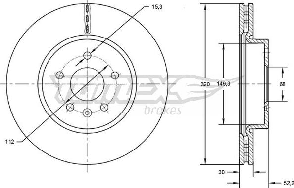 TOMEX brakes TX 72-56 - Тормозной диск parts5.com