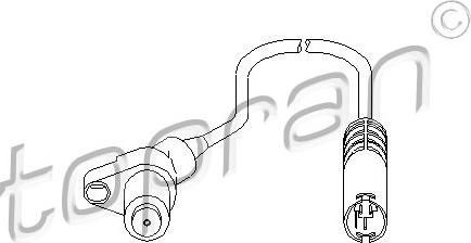 Topran 500 883 - Датчик ABS, частота вращения колеса parts5.com