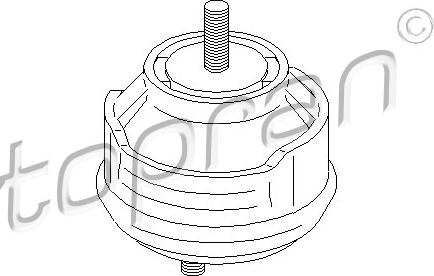 Topran 500 278 - Подушка, опора, подвеска двигателя parts5.com