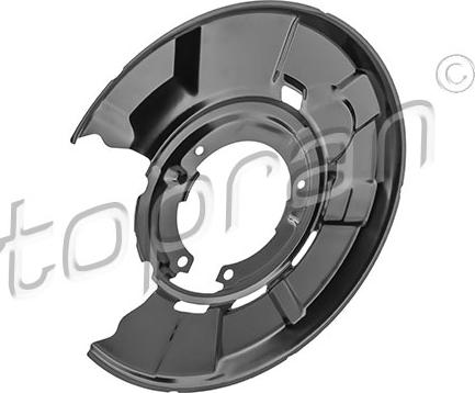 Topran 503 814 - Отражатель, защита, тормозной диск parts5.com