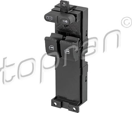 Topran 116 029 - Switch, door lock system parts5.com