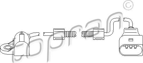 Topran 111 387 - Датчик, положение распределительного вала parts5.com