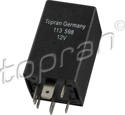 Topran 113 598 - Реле, кондиционер parts5.com