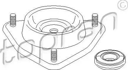 Topran 300 691 - Опора стойки амортизатора, подушка parts5.com