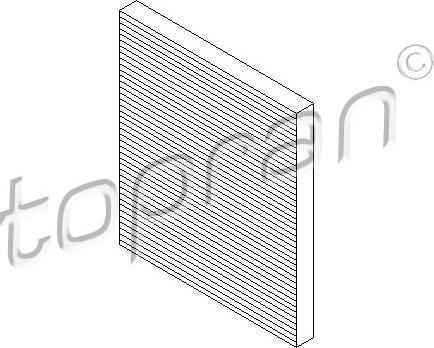 Topran 303 997 - Фильтр воздуха в салоне parts5.com