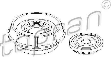 Topran 700 350 - Top Strut Mounting parts5.com