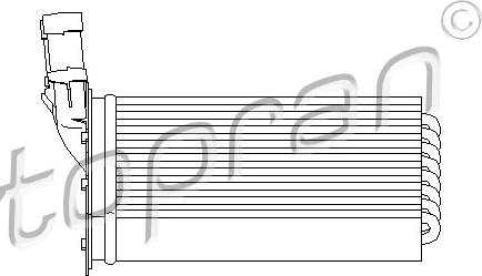 Topran 721 417 - Теплообменник, отопление салона parts5.com