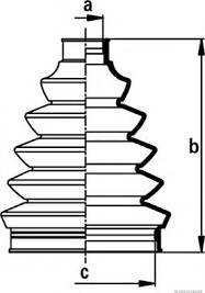 TOYOTA 04438-02081 - Пыльник, приводной вал parts5.com