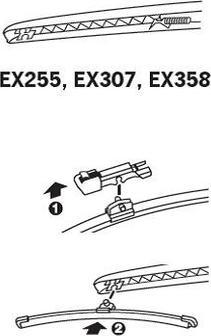 Trico EX255 - Щетка стеклоочистителя parts5.com