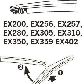 Trico EX350 - Щетка стеклоочистителя parts5.com