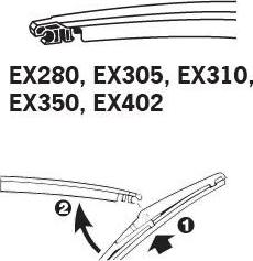 Trico EX350 - Щетка стеклоочистителя parts5.com