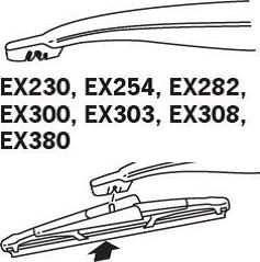 Trico EX230 - Щетка стеклоочистителя parts5.com