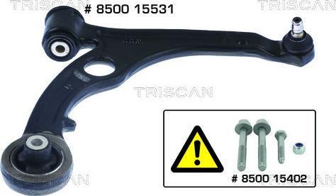 Triscan 8500 15531 - Рычаг подвески колеса parts5.com