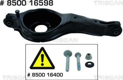 Triscan 8500 16598 - Рычаг подвески колеса parts5.com