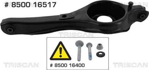 Triscan 8500 16517 - Рычаг подвески колеса parts5.com