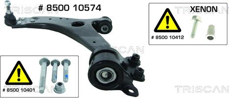 Triscan 8500 10574 - Рычаг подвески колеса parts5.com