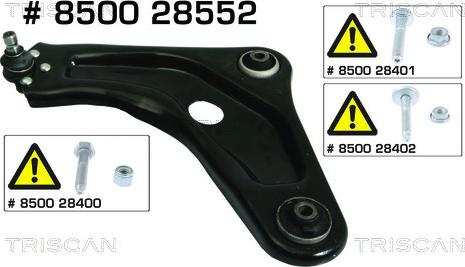 Triscan 8500 28552 - Рычаг подвески колеса parts5.com