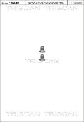 Triscan 8105 116002 - Комплект болтов, тормозной диск parts5.com