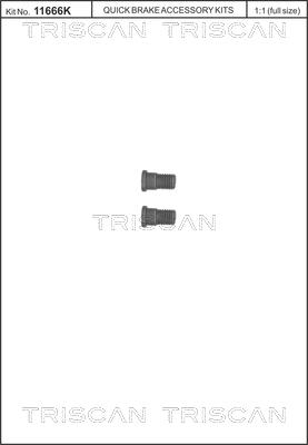 Triscan 8105 116007 - Комплект болтов, тормозной диск parts5.com