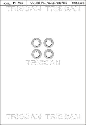 Triscan 8105 116014 - Комплект болтов, тормозной диск parts5.com