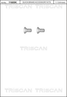 Triscan 8105 116010 - Комплект болтов, тормозной диск parts5.com