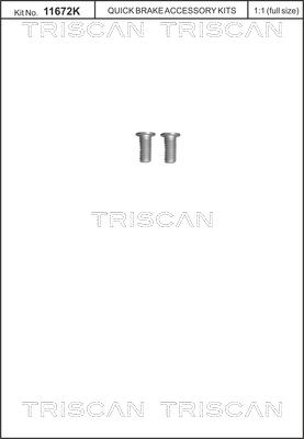 Triscan 8105 116013 - Комплект болтов, тормозной диск parts5.com