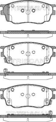 Triscan 8110 50012 - Тормозные колодки, дисковые, комплект parts5.com