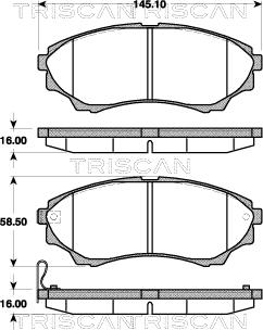 MASTER-SPORT GERMANY W236057954 - Тормозные колодки, дисковые, комплект parts5.com