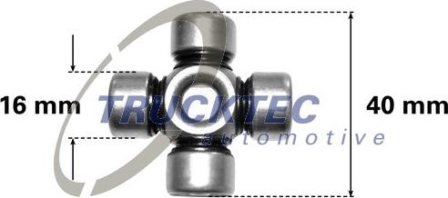 Trucktec Automotive 02.34.046 - Шарнир, колонка рулевого управления parts5.com