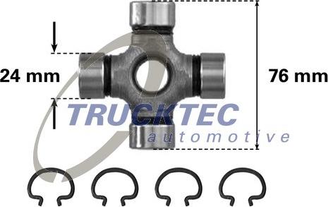 Trucktec Automotive 02.34.004 - Шарнир, продольный вал parts5.com