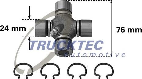 Trucktec Automotive 02.34.017 - Шарнир, продольный вал parts5.com