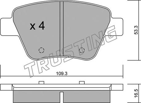 Trusting 906.0 - Комплектующие, барабанный тормозной механизм parts5.com