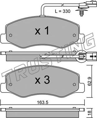 Trusting 917.0 - Комплектующие, барабанный тормозной механизм parts5.com