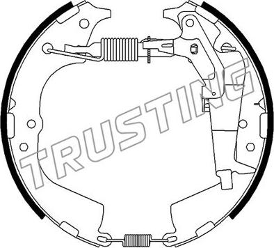 Trusting 651.0 - Комплект тормозных колодок, барабанные parts5.com