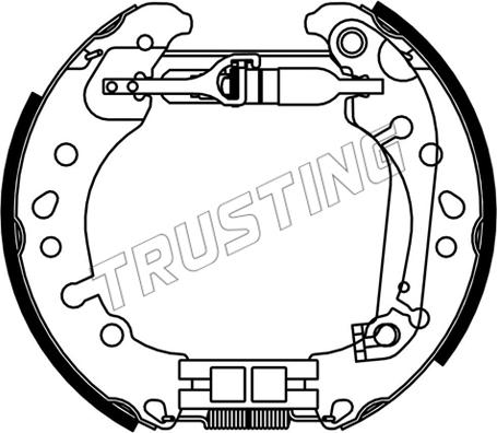 Trusting 653.0 - Комплект тормозных колодок, барабанные parts5.com