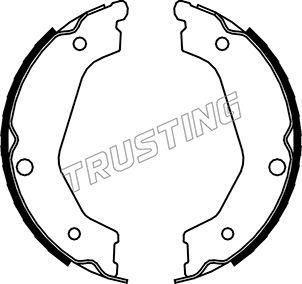 Trusting 049.162 - Комплект тормозов, ручник, парковка parts5.com