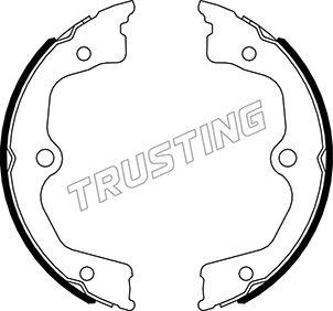 Trusting 044.030 - Комплект тормозов, ручник, парковка parts5.com