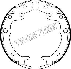 Trusting 044.023 - Комплект тормозов, ручник, парковка parts5.com