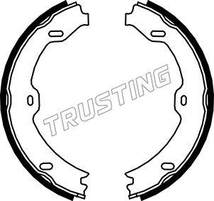 Trusting 052.130 - Комплект тормозов, ручник, парковка parts5.com