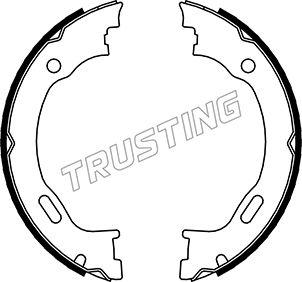 Trusting 052.129 - Комплект тормозов, ручник, парковка parts5.com