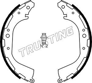 Trusting 067.183 - Комплект тормозных колодок, барабанные parts5.com