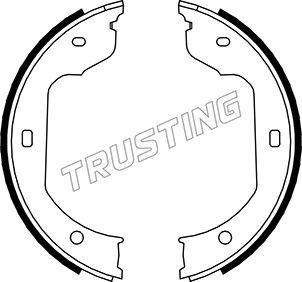 Trusting 019.029 - Комплект тормозов, ручник, парковка parts5.com