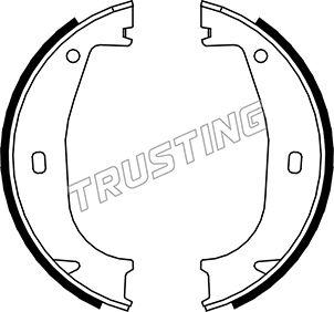 Trusting 019.026 - Комплект тормозов, ручник, парковка parts5.com