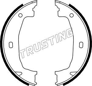 Trusting 019.028 - Комплект тормозов, ручник, парковка parts5.com