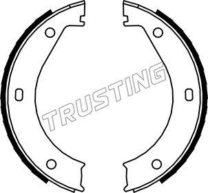 Trusting 019.023 - Комплект тормозов, ручник, парковка parts5.com